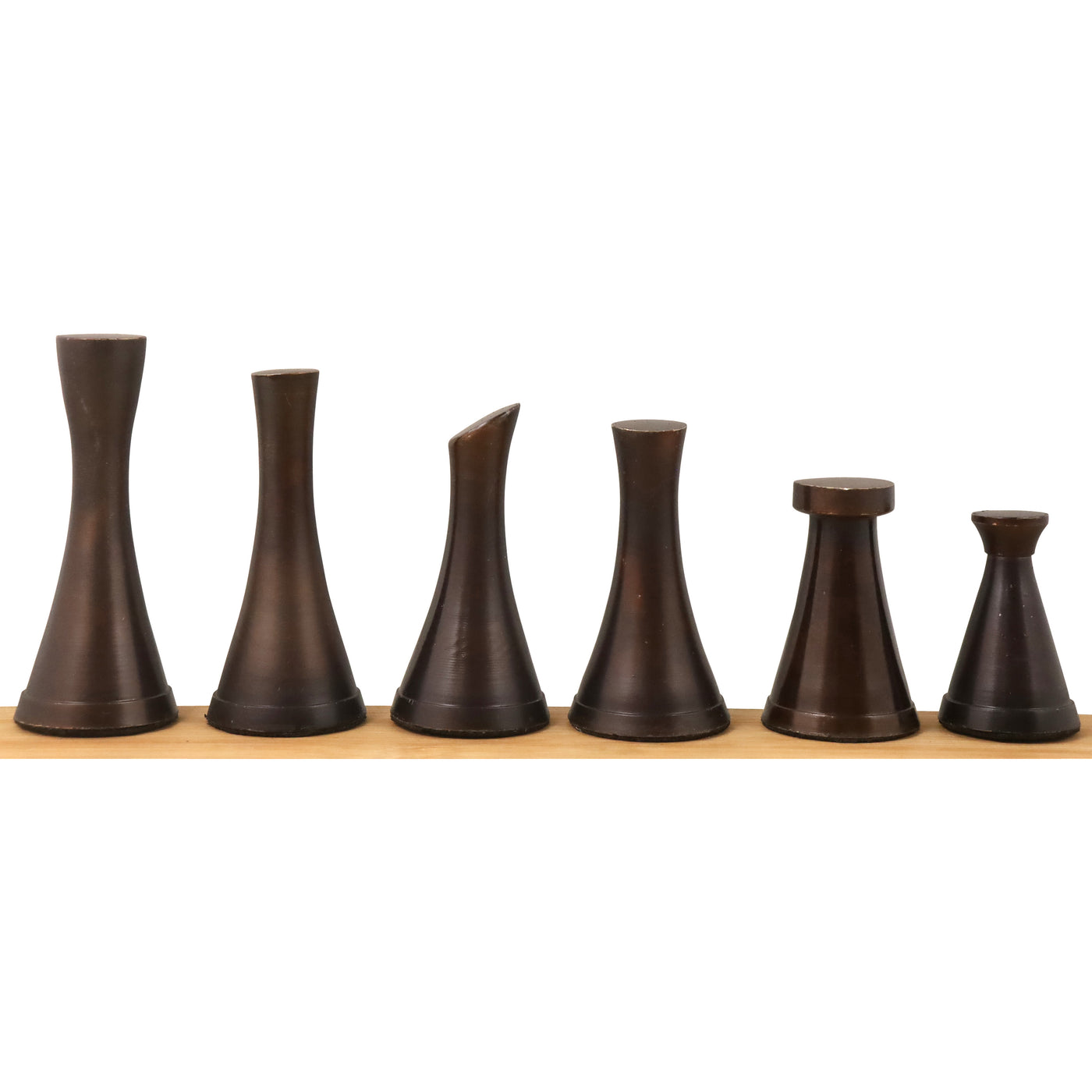 Slightly Imperfect 3.1" Tower Series Brass Metal Luxury Chess Pieces Only Set - Silver & Antique