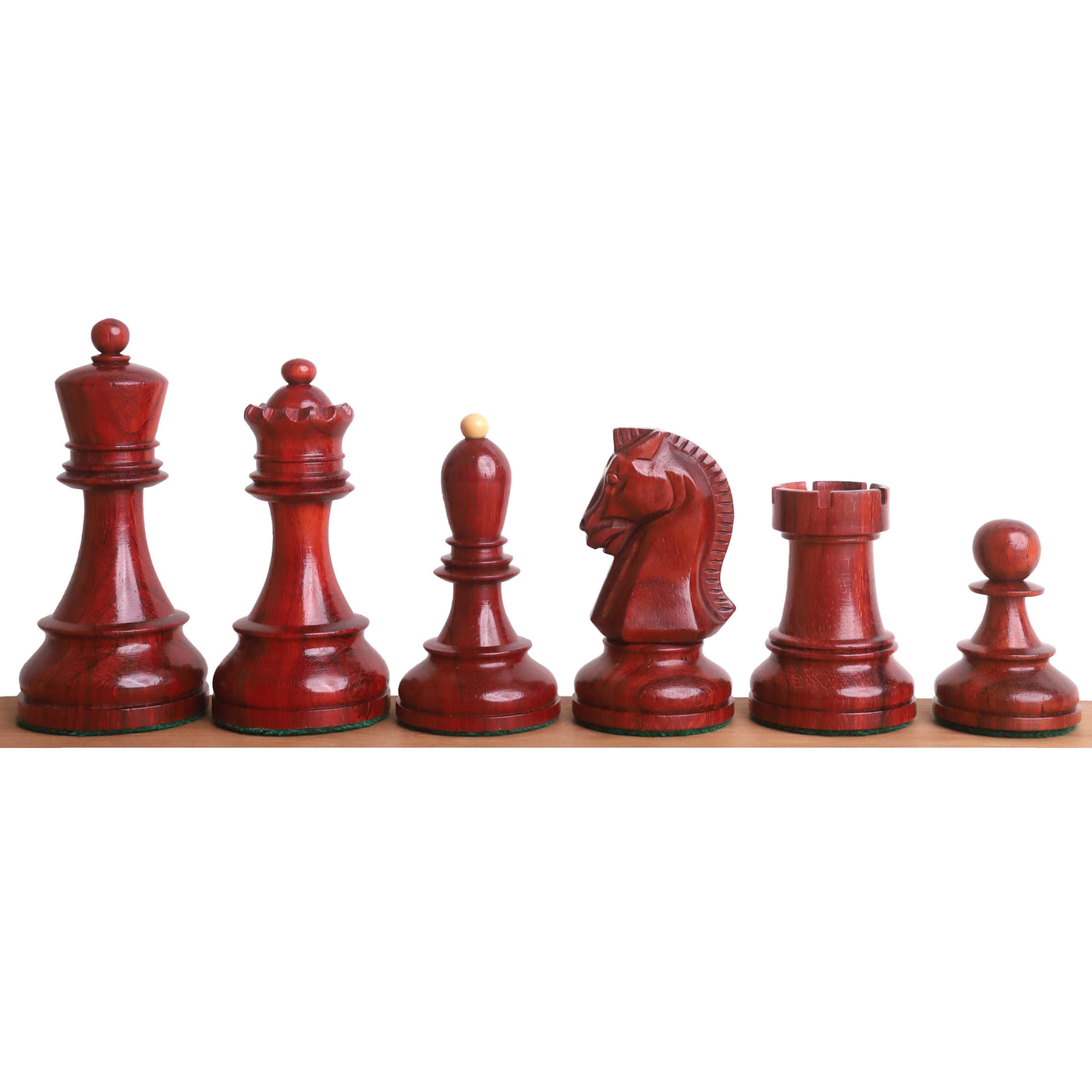 1950s' Fischer Dubrovnik Chess Set- Chess Pieces Only - Bud Rosewood & Boxwood - 3.8 " King