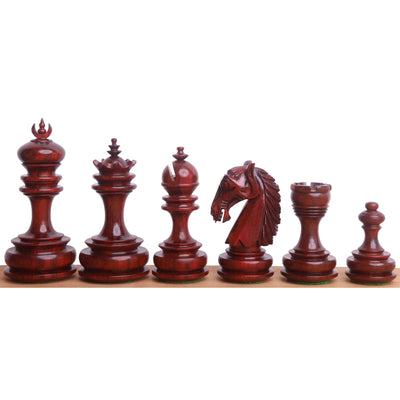 3.3" Moonlit Majesty Luxury Chess Set- Chess Pieces Only - Bud Rosewood & Boxwood