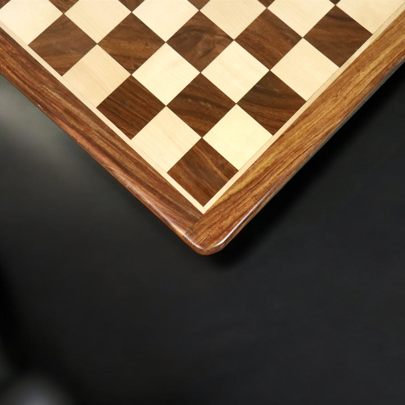 21 inches Large Chess board in Golden Rosewood & Maple Wood - 55 mm Square