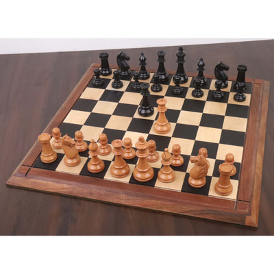 Slightly Imperfect French Grandmaster's Staunton Chess Set- Chess Pieces Only- Antiqued Boxwood- 4.1" King