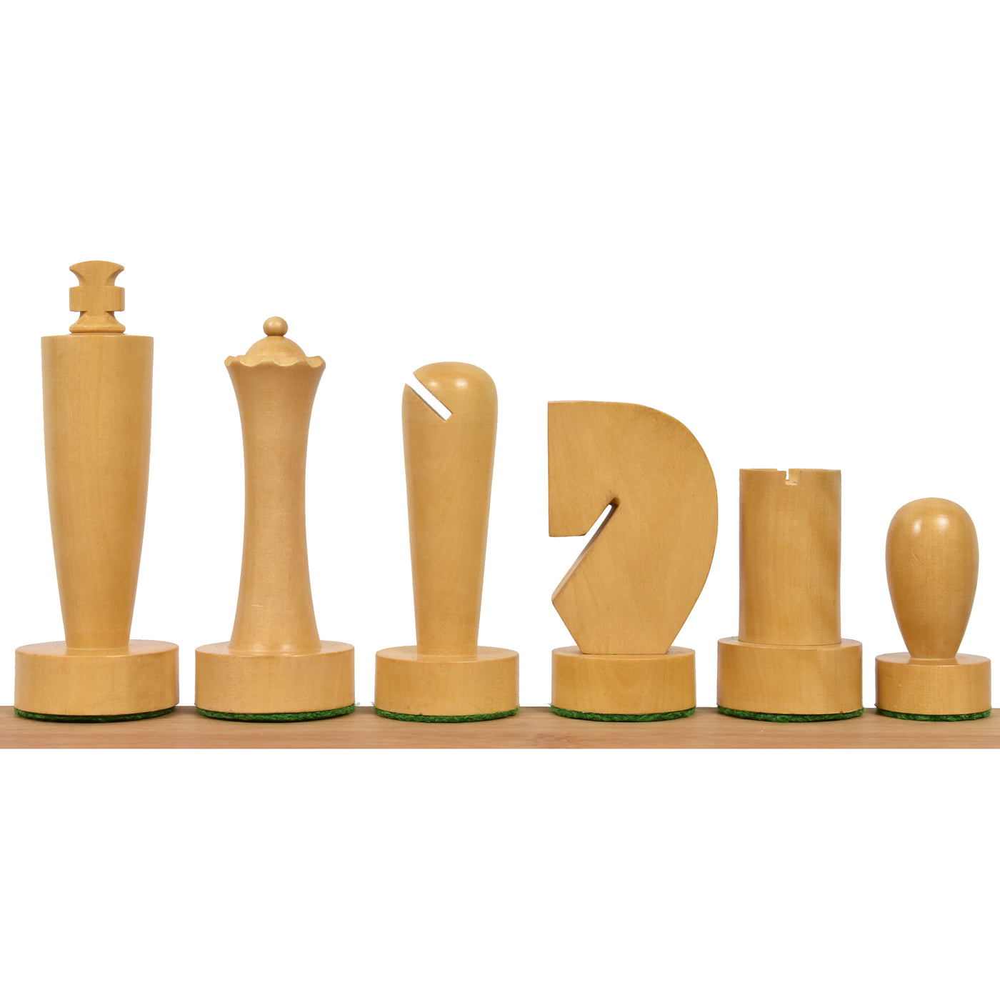 3.9" Minimalist Berliner Combo Chess set-Chess pieces with board and box - Golden Rosewood