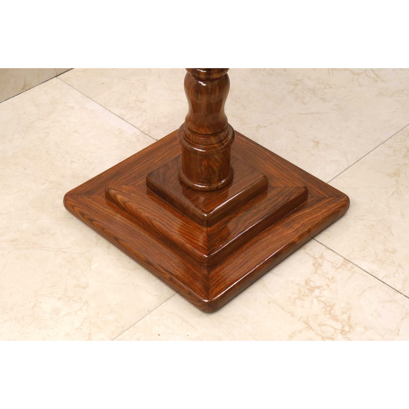 20" Monarch Series Chess Board Table with Drawers - 25" Height- Golden Rosewood & Maple