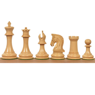 Combo of Repro 2016 Sinquefield Staunton Chess Set - Pieces in Ebony Wood with Board and Box