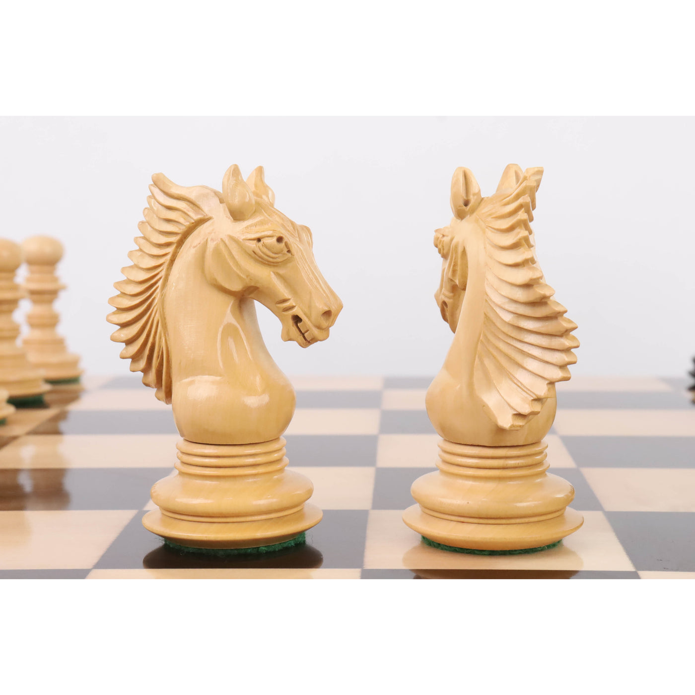 4.5" Gallant Knight Luxury Staunton Chess Set- Chess Pieces Only - Triple Weighted - Ebony Wood