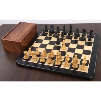 Slightly Imperfect 3.9" Professional Staunton Chess Set- Chess Pieces Only - Weighted Ebony wood