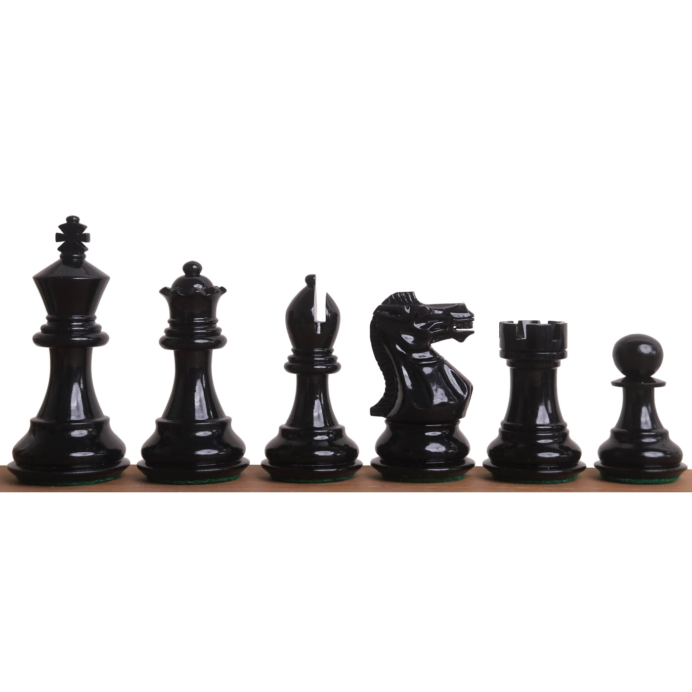 Slightly Imperfect 3" Pro Staunton Black & White Painted Wooden Chess Set - Chess Pieces Only