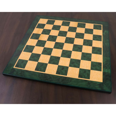 Combo of 4.6″ Rare Columbian Triple Weighted Ebony Wood Luxury Chess Pieces with 23" Printed Chessboard and Storage Box