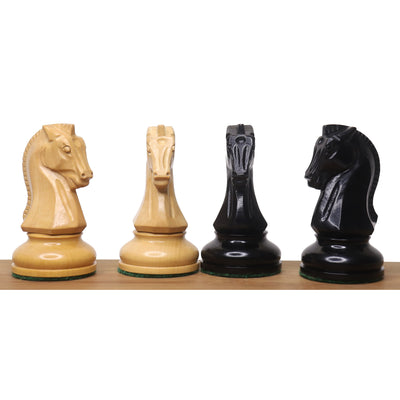 1950s' Fischer Dubrovnik Chess Set - Chess Pieces Only - Ebony & Boxwood - 3.8 " King