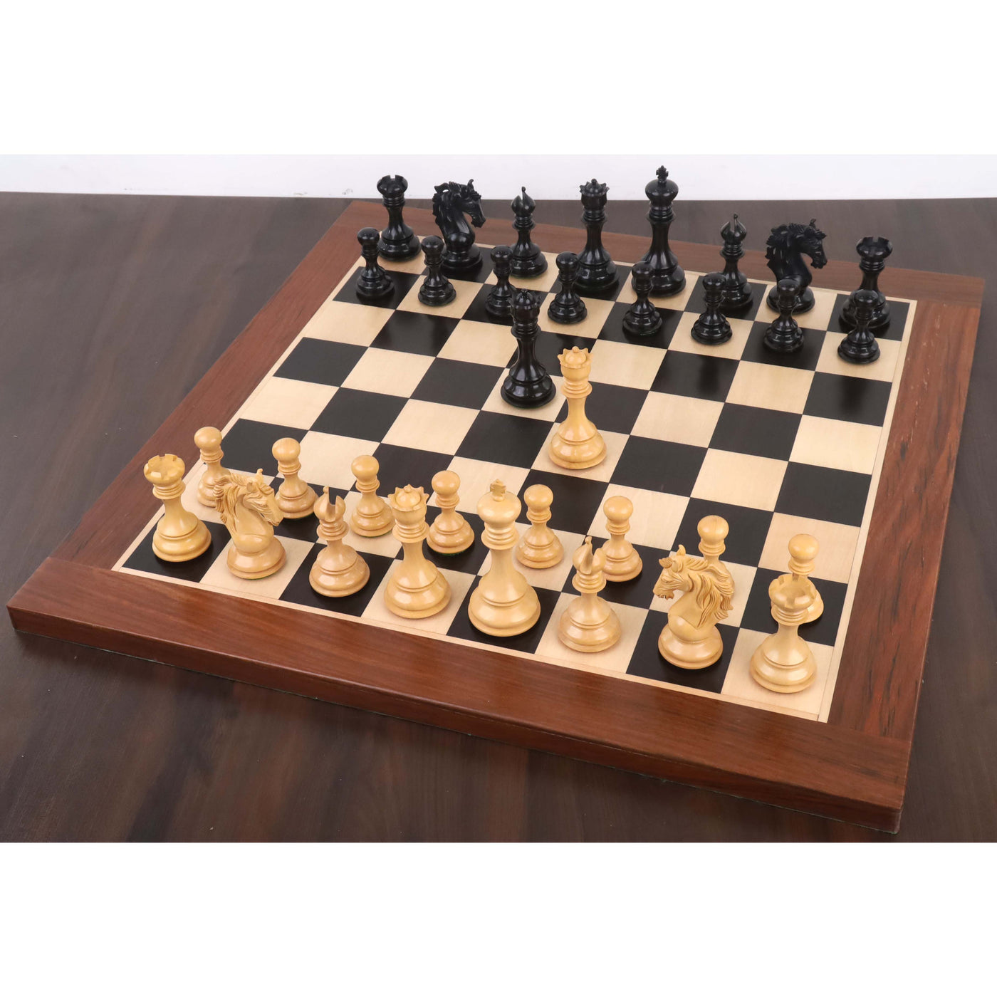 4.4" Goliath Series Luxury Staunton Chess Set - Chess Pieces Only - Ebony Wood & Boxwood