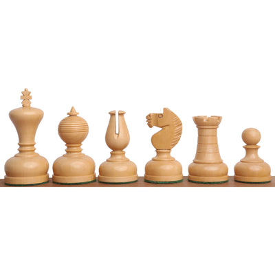 3.1" Library Combo Chess Set - Staunton Chess Pieces with Board and Box- Golden Rosewood