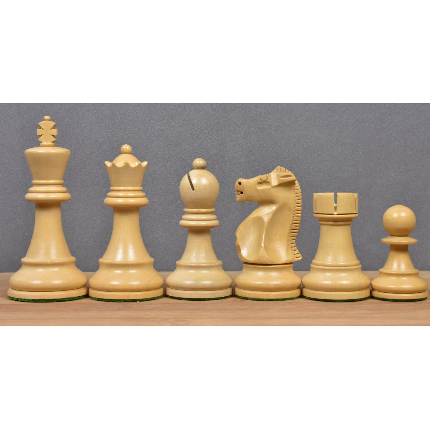 Slightly Imperfect 1972 Championship Fischer Spassky Chess Set - Chess Pieces Only - Double Weighted Ebony wood