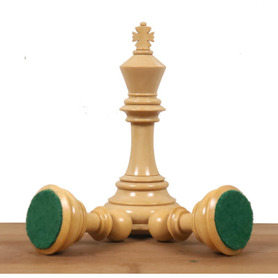 Combo of 4.6" Rare Columbian Luxury Chess Set - Pieces in Bud Rosewood with Board and Box