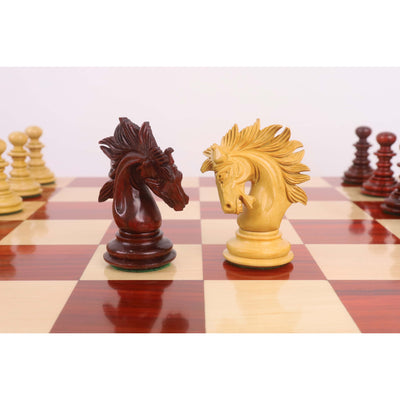 Combo of 4.3" Marengo Luxury Staunton Chess Set - Pieces in Bud Rosewood with Board and Box