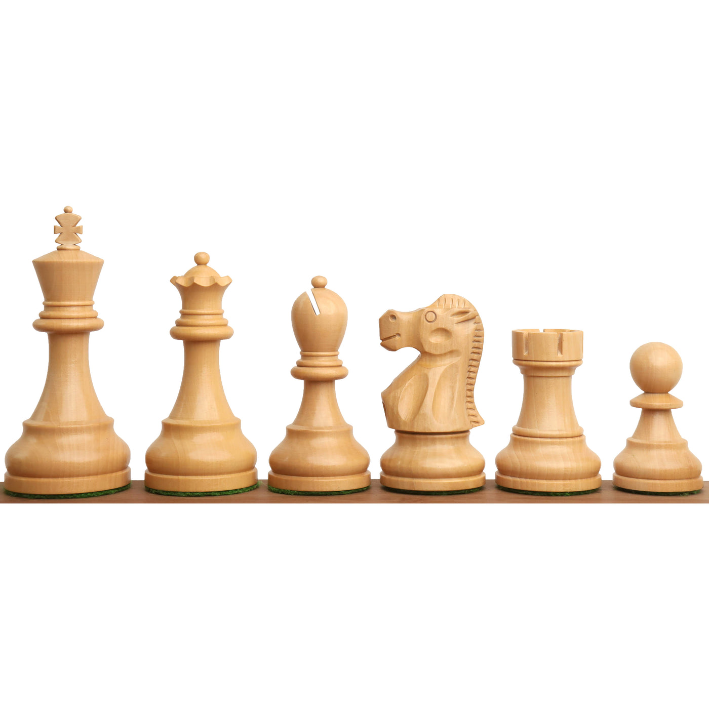 3.8" Reykjavik Series Staunton Chess Set - Chess Pieces Only - Weighted Boxwood