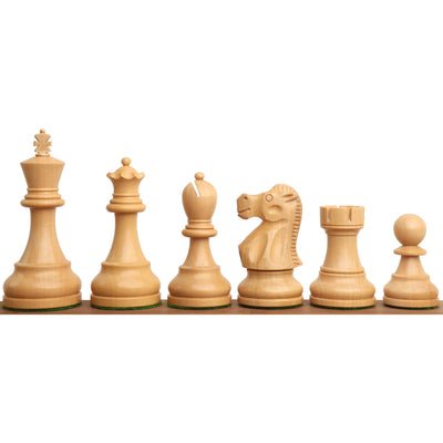 3.8" Reykjavik Series Staunton Chess Set - Chess Pieces Only - Weighted Boxwood