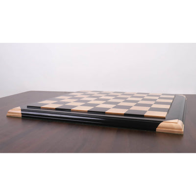 21" Ebony & Maple Wood Luxury Chessboard - 55 mm Square- Raised Tiles