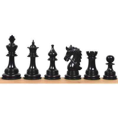 4.3" Napoleon Luxury Staunton Chess Set - Chess Pieces Only -Triple Weighted Ebony Wood