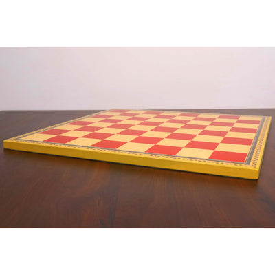 20" Leuchars Wooden Printed Chess Board - 57mm square - Gloss Finish