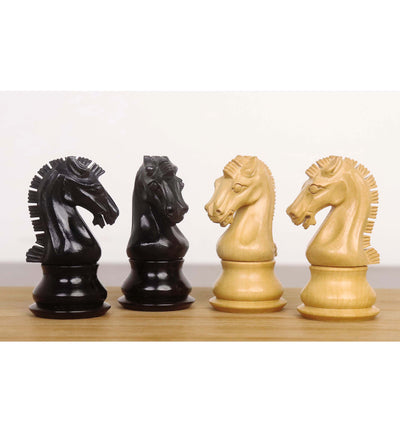 3" Craftsman Staunton Chessnut Air Sensor Compatible Set- Chess Pieces Only- Ebonised Boxwood