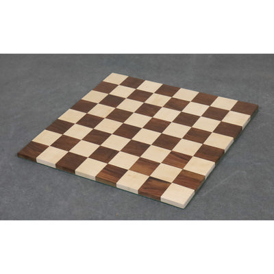 Slightly Imperfect 13'' Solid Wood Roll Up Travel chess board made in Golden Rosewood & Maple wood - 40 mm square size