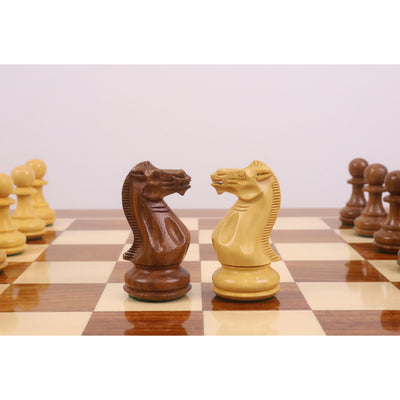 23" Tournament Chess Board Table with 4.1" Pro Staunton Weighted Wooden Chess Pieces - Golden Rosewood