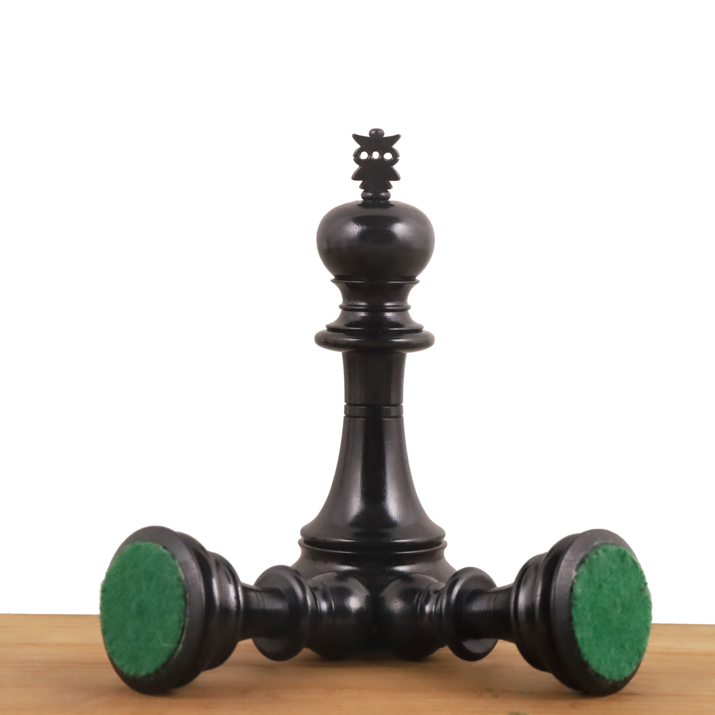 Slightly Imperfect  4.6" Prestige Luxury Staunton Chess Set- Chess Pieces Only - Bud Rosewood & Ebony-Triple Weighted