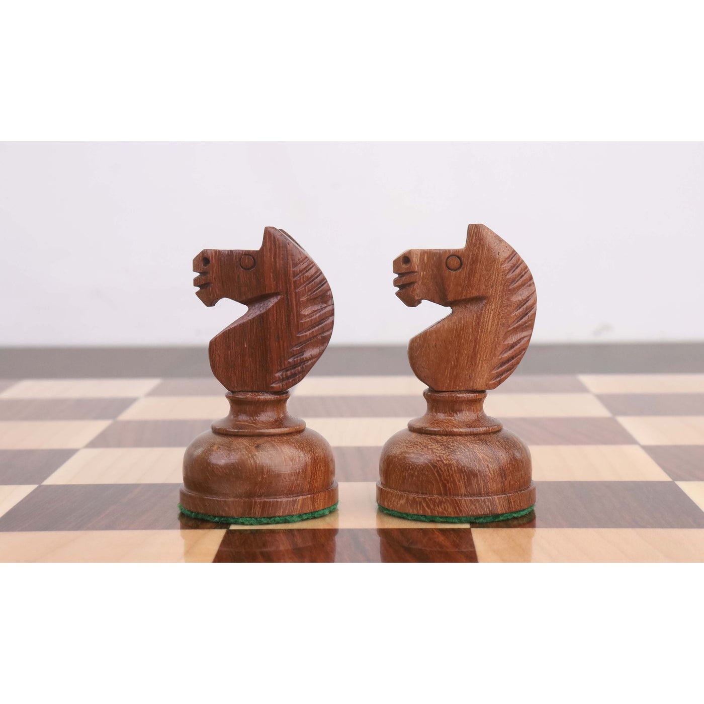 3.1" Library Combo Chess Set - Staunton Chess Pieces with Board and Box- Golden Rosewood