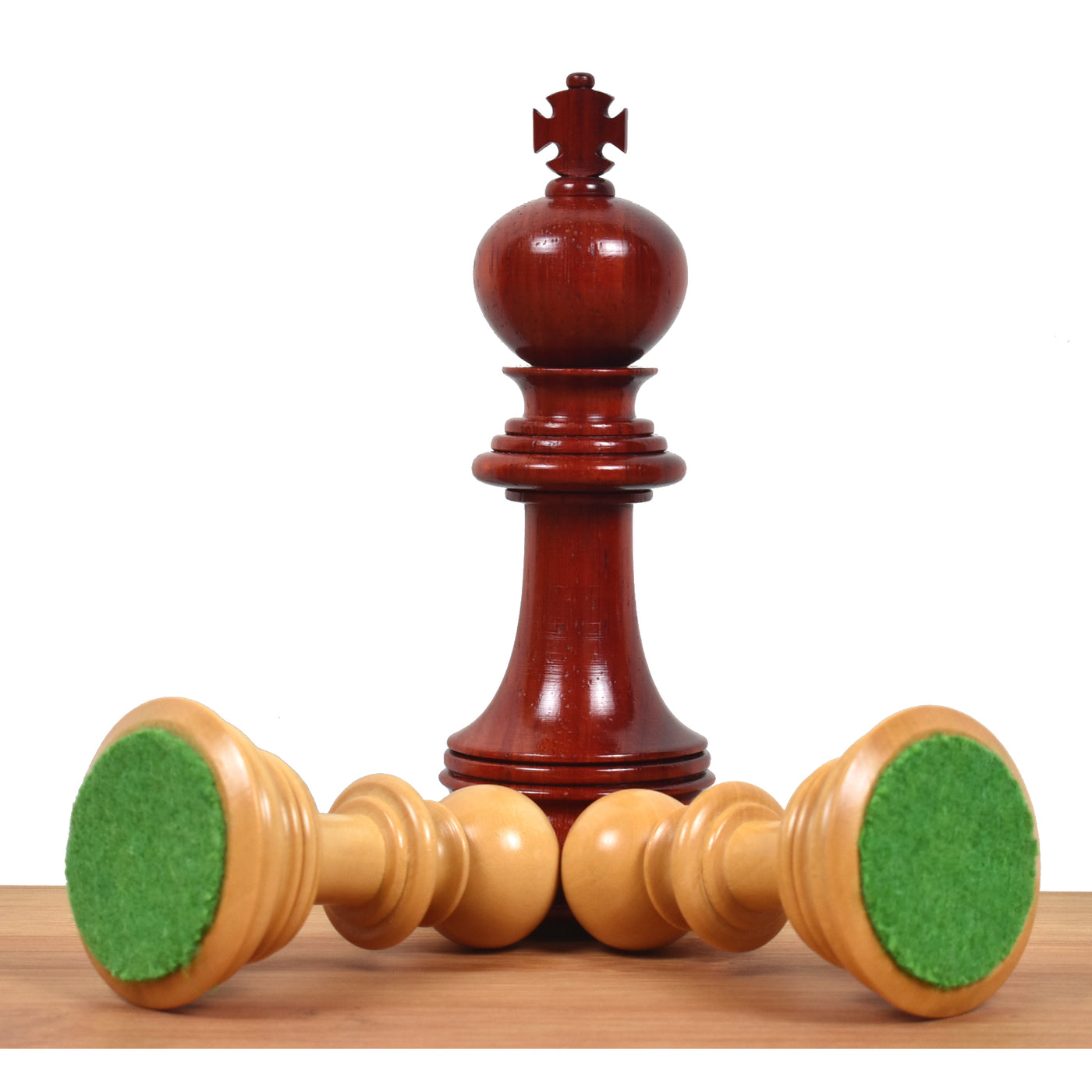 Combo of 4.6" Arthur Luxury Staunton Chess Set - Pieces in Bud Rosewood with Board and Box