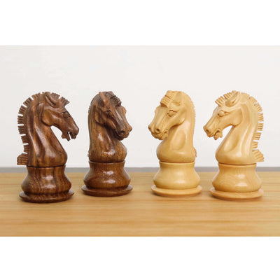 3" Craftsman Staunton Chessnut Air Sensor Compatible Set- Chess Pieces Only- Golden Rosewood