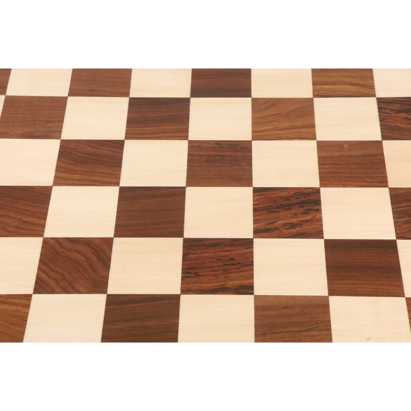 20" Wooden Chess Board Table with Staunton Chess Pieces - Golden Rosewood & Maple