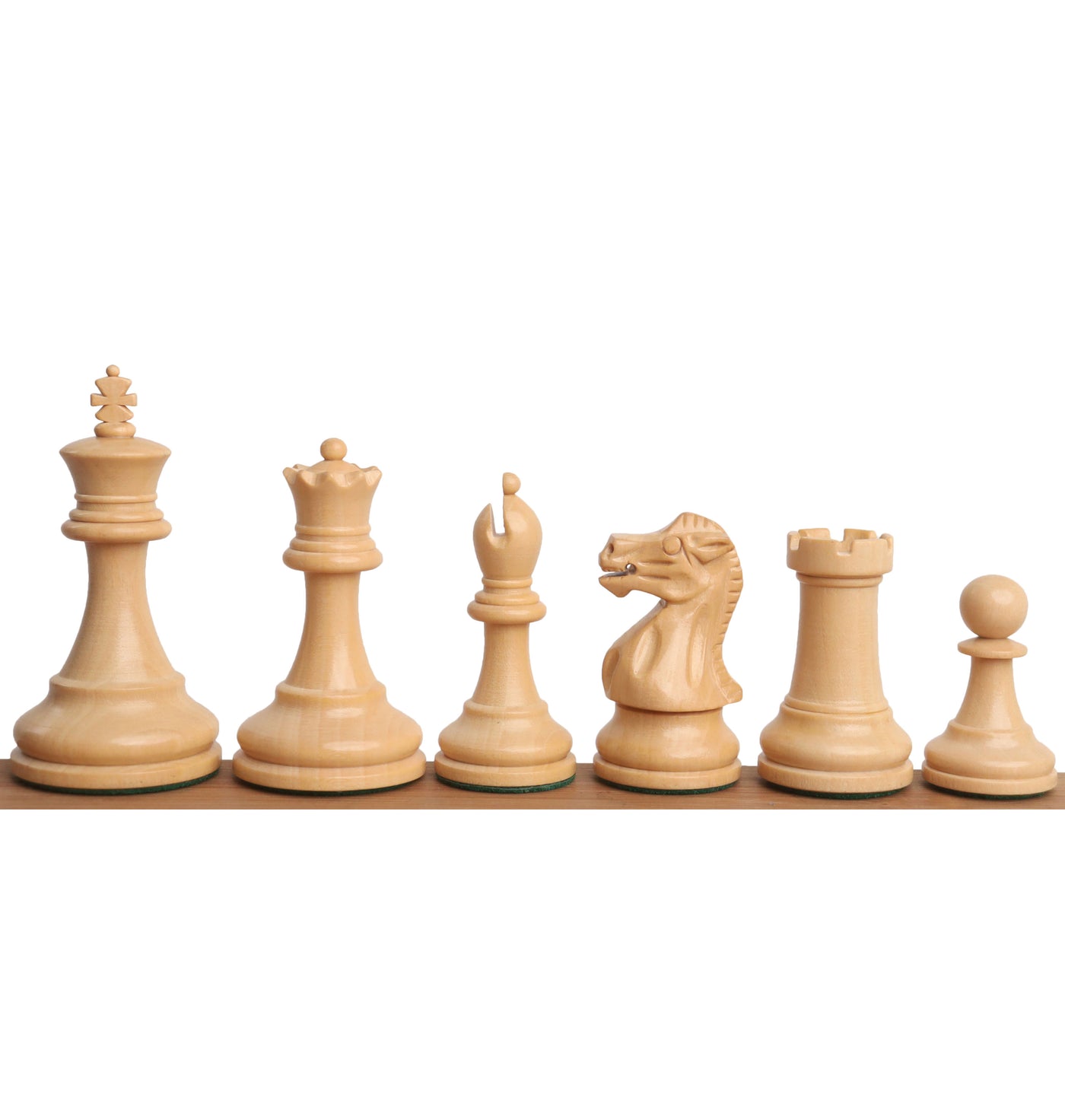 2.4" Pro Staunton Weighted Wooden Chess Set - Chess Pieces Only - Ebonised Boxwood