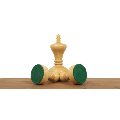 Slightly Imperfect 3.1" Library Series Staunton Chess Set - Chess Pieces Only - Weighted Ebonised Boxwood