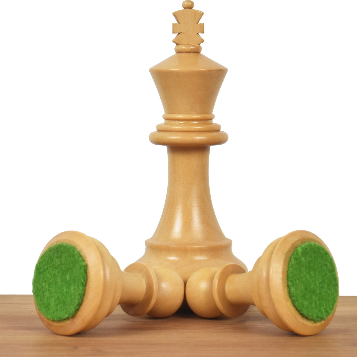 3.6" Professional Staunton Chessnut Sensor Compatible Set- Chess Pieces Only- Ebonised Boxwood