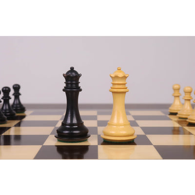 3.3" Spiraled Steed Luxury Chess Set- Chess Pieces Only - Ebony & Boxwood