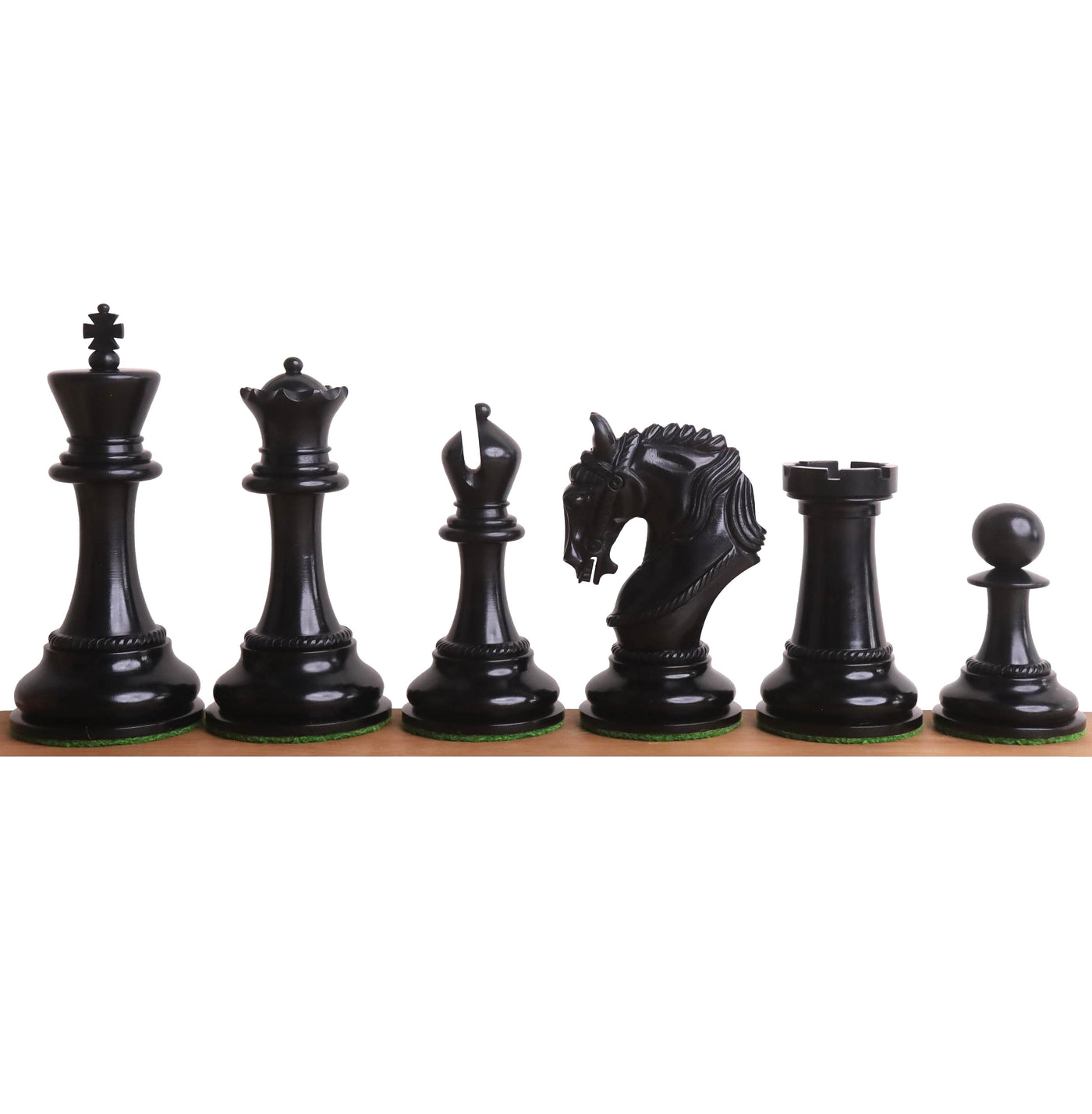 Combo of 4.3" Imperator Luxury Staunton Chess Set - Pieces in Ebony Wood with Board and Box