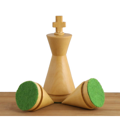 3" Russian Poni Minimalist Chessnut Air Sensor Compatible Set- Chess Pieces Only - Golden Rosewood & Boxwood