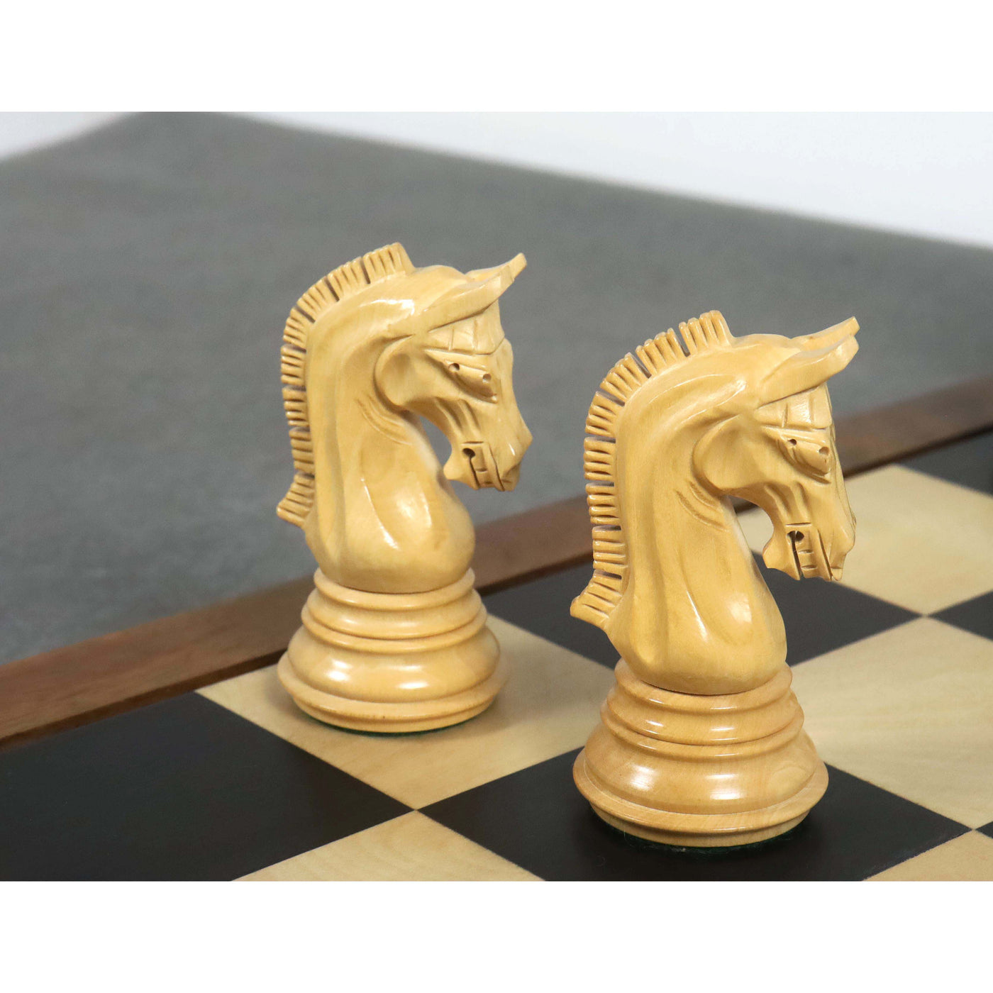 Combo of 3.8" Imperial Staunton Luxury Chess Set - Pieces in Ebony Wood with 21" Ebony Board and Box