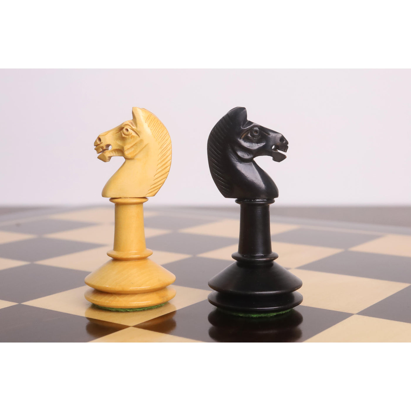 3.5" Monolith Miniature Chess Set- Chess Pieces Only - Ebonised Boxwood