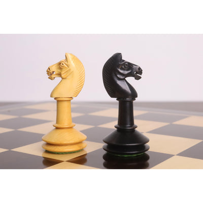 3.5" Monolith Miniature Chess Set- Chess Pieces Only - Ebonised Boxwood