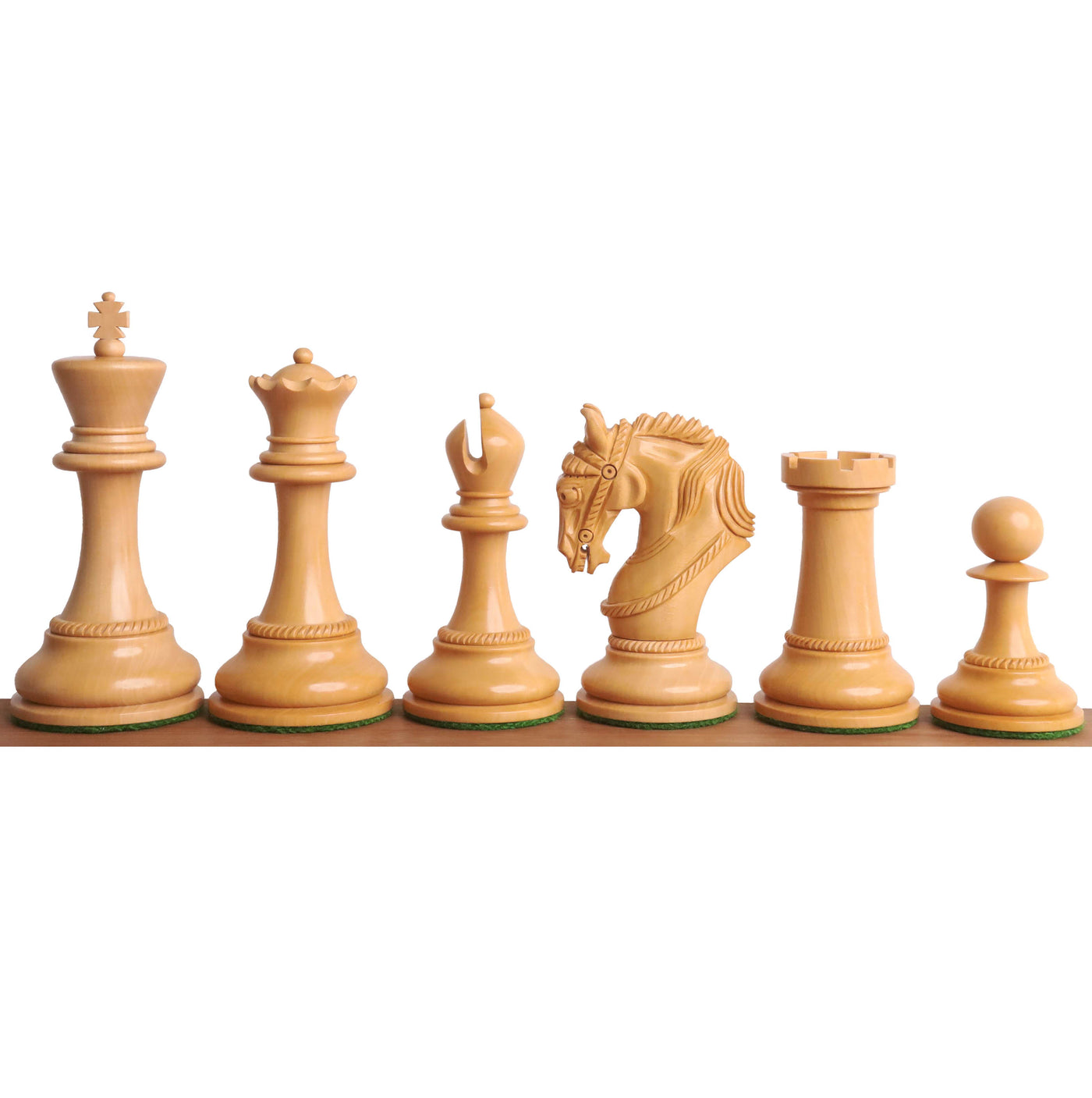 Combo of 4.3" Imperator Luxury Staunton Chess Set - Pieces in Bud Rosewood with Chess Board and Storage Box