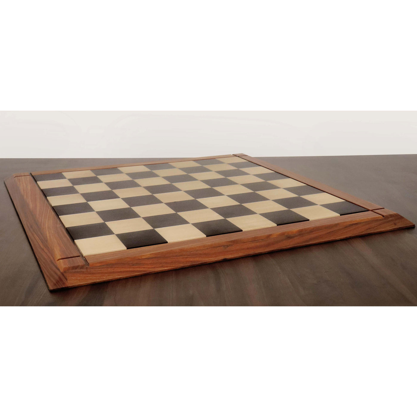 25" Players Choice Ebony & Maple Wood Chess Board- 65 mm square - Matt Finish