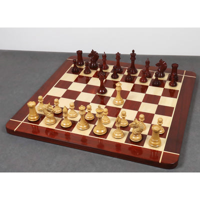 Slightly Imperfect 4.2" American Staunton Luxury Chess Set- Chess Pieces Only-Triple Weighted Budrose Wood