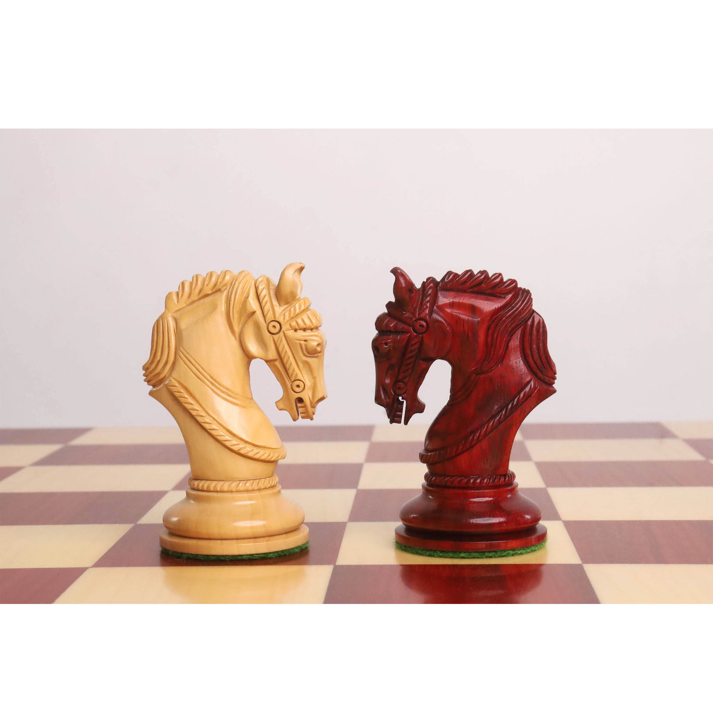 Combo of 4.3" Imperator Luxury Staunton Chess Set - Pieces in Bud Rosewood with Chess Board and Storage Box