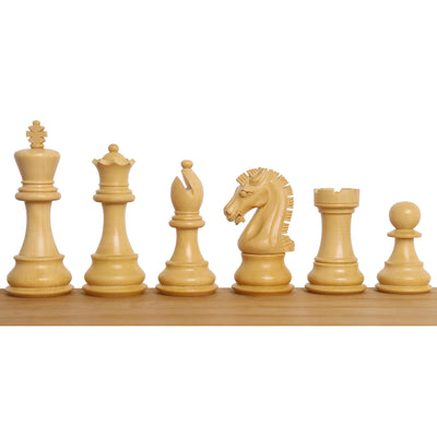3" Craftsman Staunton Chessnut Air Sensor Compatible Set- Chess Pieces Only- Ebonised Boxwood