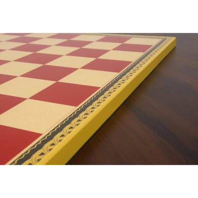 20" Leuchars Wooden Printed Chess Board - 57mm square - Gloss Finish