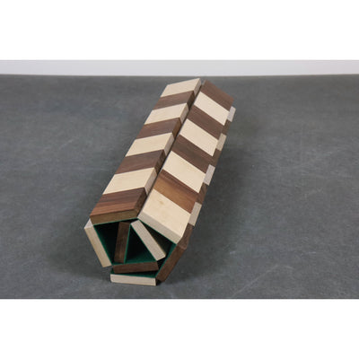 Slightly Imperfect 13'' Solid Wood Roll Up Travel chess board made in Golden Rosewood & Maple wood - 40 mm square size