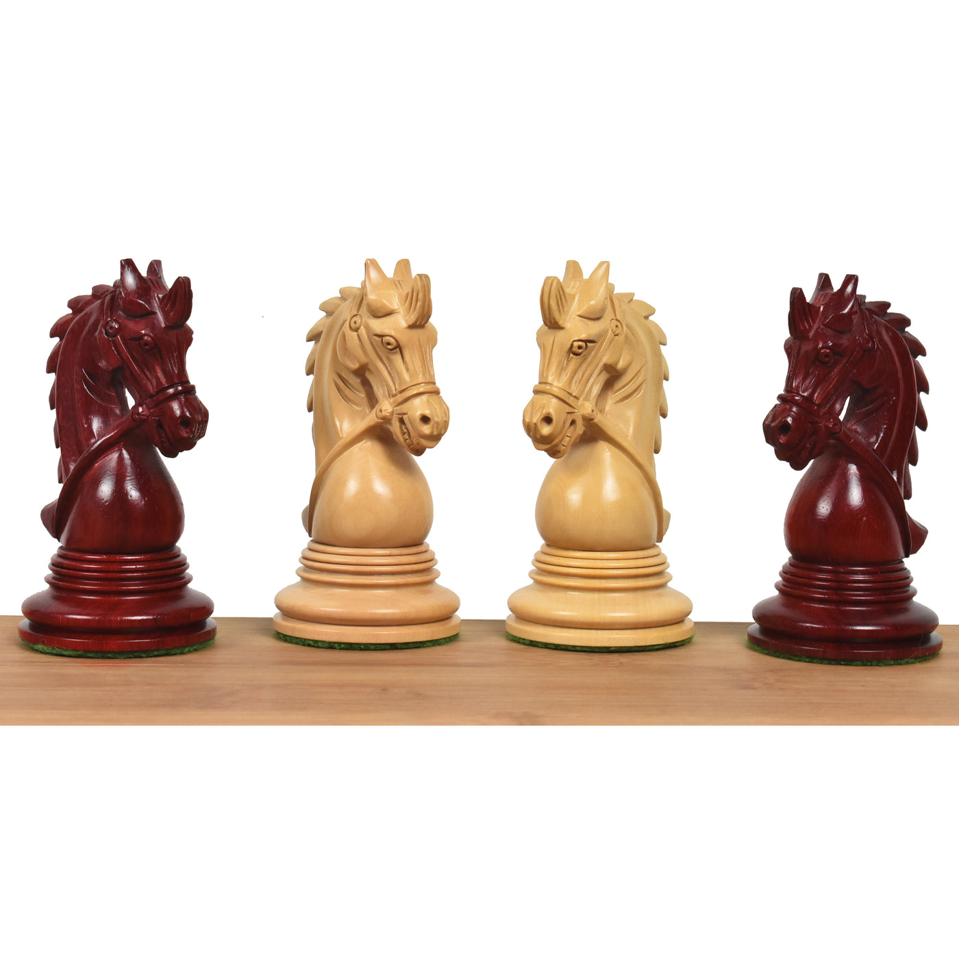 4.3" Napoleon Luxury Staunton Chess Set - Chess Pieces Only -Triple Weight Bud Rosewood