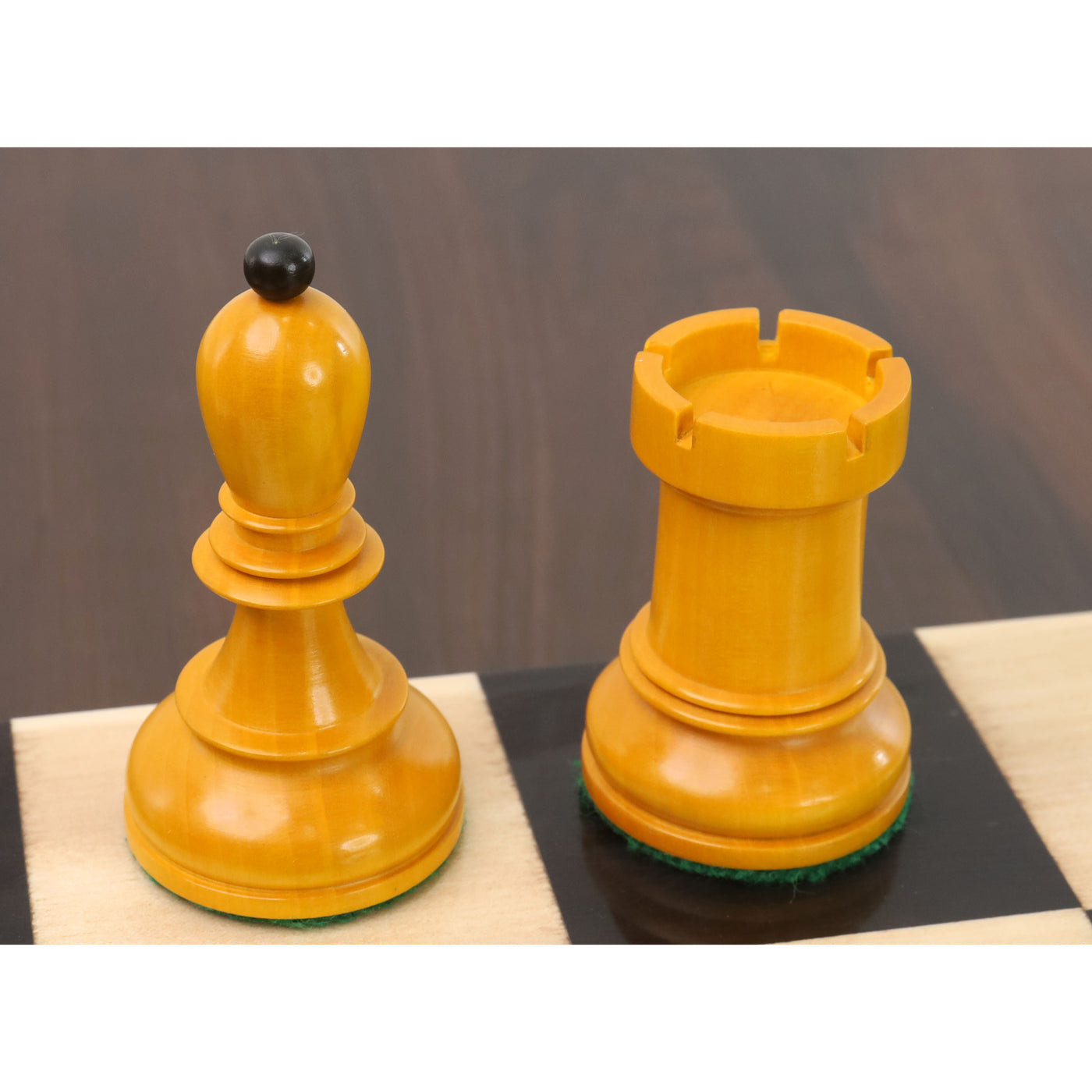 1950s' Fischer Dubrovnik Chess Set - Chess Pieces Only - Antiqued Boxwood - 3.8 " King