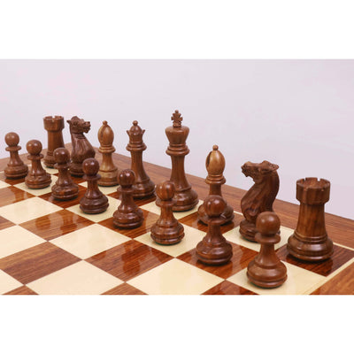 23" Tournament Chess Board Table with 4.1" Pro Staunton Weighted Wooden Chess Pieces - Golden Rosewood